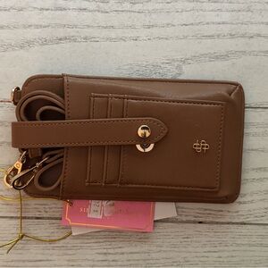 Brown Crossbody Phone Wallet